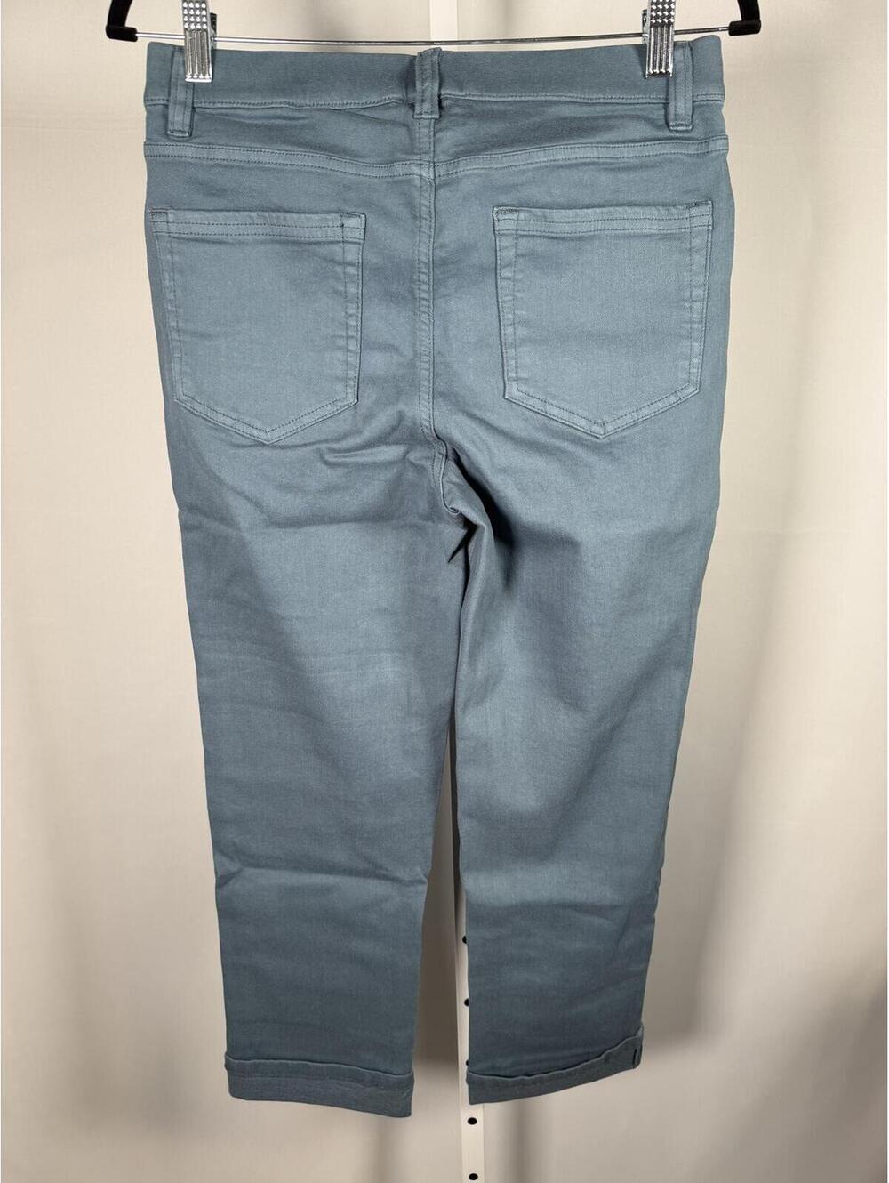 NWT d&co. Women's Sage Green Straight Leg Ankle Pants Size 10 - Picture 3 of 6